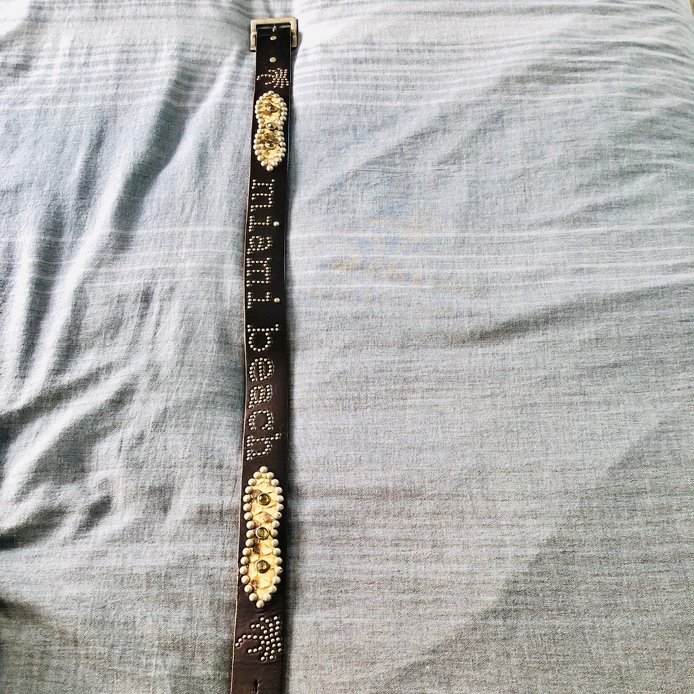 Never Worn “Miami Beach” Hollywood Trading Co Belt